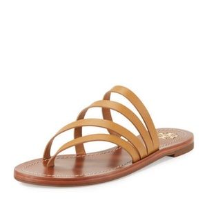 Tory Burch Patos Tan Leather Sandals